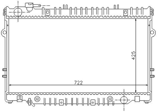 [07581] RAD. TOYOTA LAND CRUISER (90) +/-4.2 TD