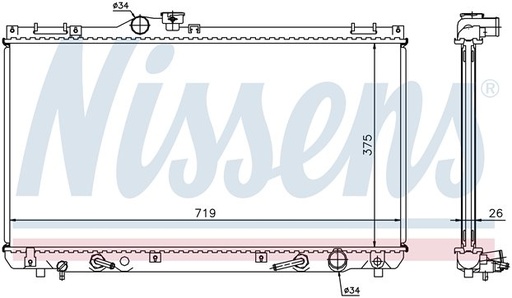 [07589] RAD. LEXUS IS200 (99) + 2.0
