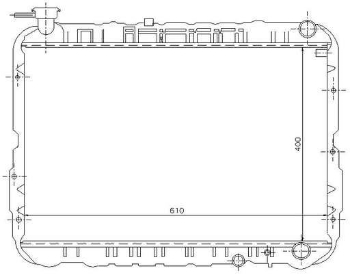 [07595] RAD. TOYOTA LAND CRUISER (80) +/-4.0D/4.0TD/4.2TD