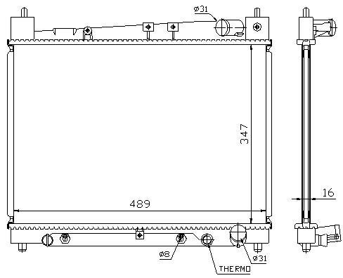 [07596] RAD. TOYOTA YARIS (99) +/-M/A 1,3/1,5