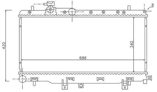 [07602] RAD. SUBARU IMPREZA/SAAB9-2 (00) +/- 2.0 / 2.5
