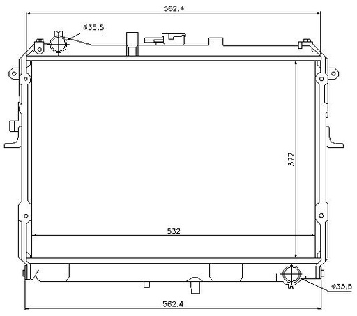 [07603] RAD. MAZDA E2200 (99) +/-2.0D / 2.2D