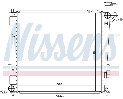 [07607] RAD. HYUNDAI SANTA FE (13) 2,0D / 2,2D