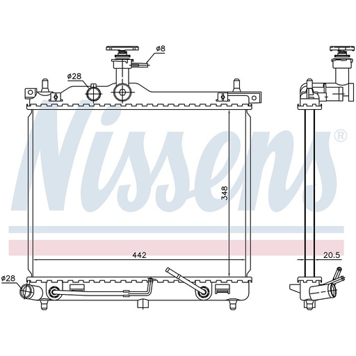 [07619] RAD. HYUNDAI i10 (08) 1,1i