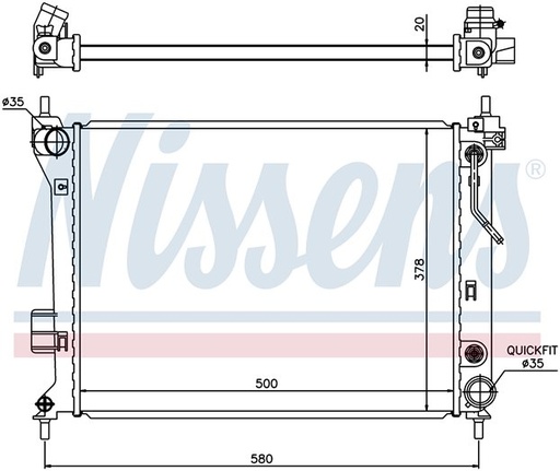 [07621] RAD. HYUNDAI i20 (09) AUT 1.4/1.6
