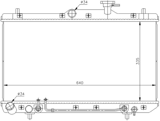 [07623] RAD. HYUNDAI ACCENT II (99) +/- AUT 1.3/1.5/1.6