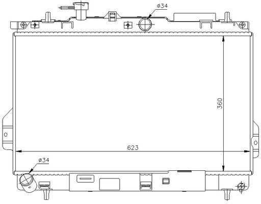 [07627] RAD. HYUNDAI MATRIX (01) +/- 1.6 / 1.8