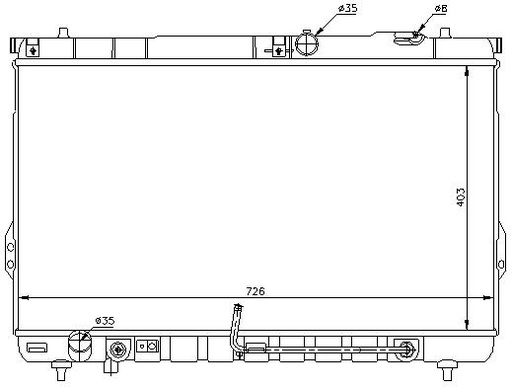 [07639] RAD. HYUNDAI SANTA FE (00) +/-2.0CDRI