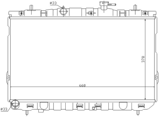 [07646] RAD. HYUNDAI COUPE II/LANTRA (00) M/A +/-1.6/1.8/2.0i/2.7