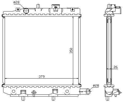 [07648] RAD. MAZDA DEMIO (98) +/- 1.3/1.5
