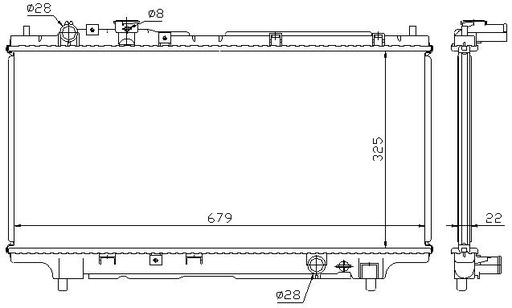 [07649] RAD. MAZDA 323 (94) +/- 1.3/1.5/1.6/1.7D/1.8/2.0D