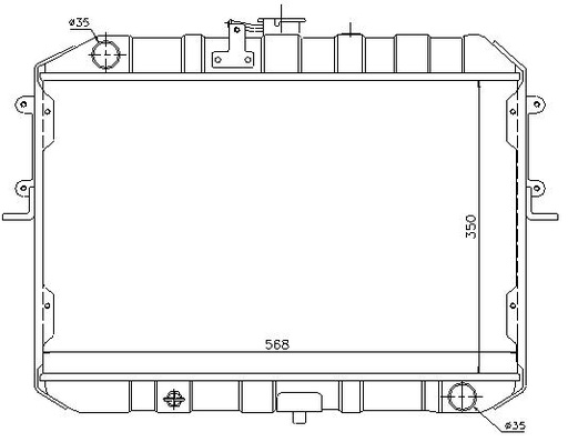[07652] RAD. MAZDA E2200 (87) 2.0D/2.2D