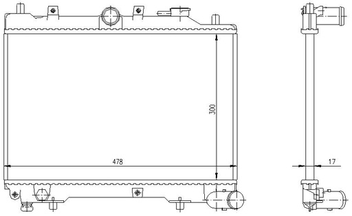 [07653] RAD. MAZDA 323 (85) -1.1/1.3/1.5