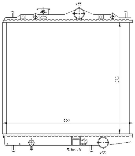 [07660] RAD. MITSUBISHI COLT/LANCER (91)  +/-1.3/1.5