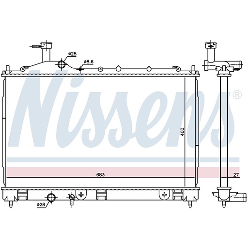 [07767] RAD. MITSUBISHI OUTLANDER (12) 2,2Di-D