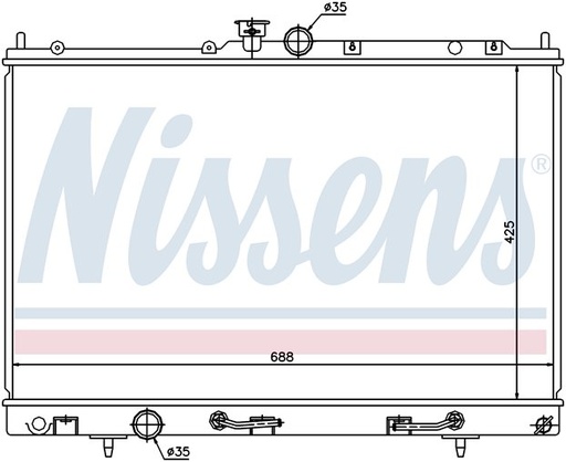 [07768] RAD. MITSUBISHI OUTLANDER (03) M/A +/- 2.0i TURBO
