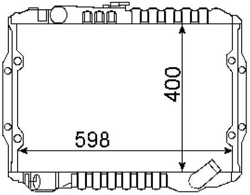 [07770] RAD. MITSUBISHI L200 (87) 2.5D-TD