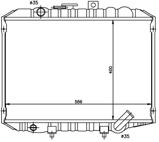 [07771] RAD. MITSUBISHI L-300/HYUNDAI H100 (86) 2.0/2.4i/2.5D
