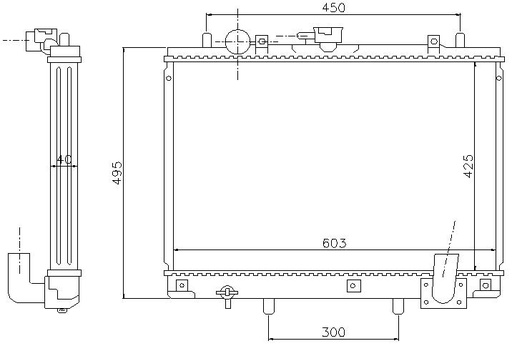 [07773] RAD. MITSUBISHI L200 (96) +/-2.5TD