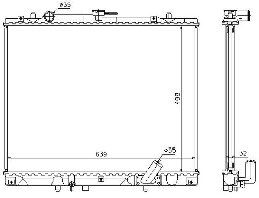 [07779] RAD. MITSUBISHI L200/MONTERO SPORT (98) +/- M/A 2.5TD