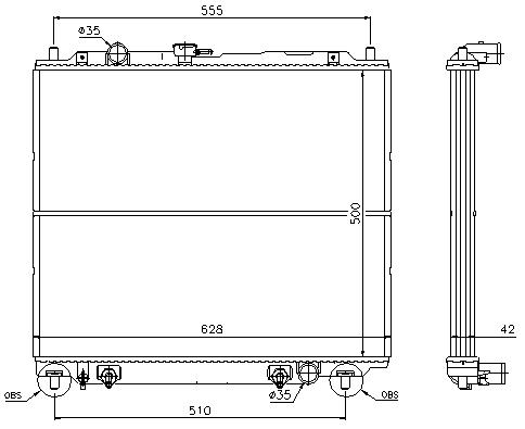 [07783] RAD. MITSUBISHI MONTERO (93) +/- AUT 2.8TD