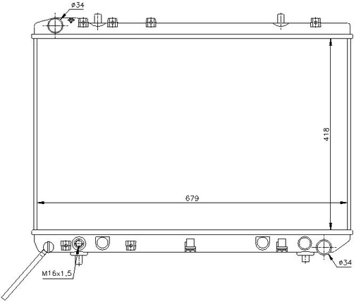 [07913] RAD. SSANG-YONG/DAEWOO MUSSO/KORANDO (95) +/-