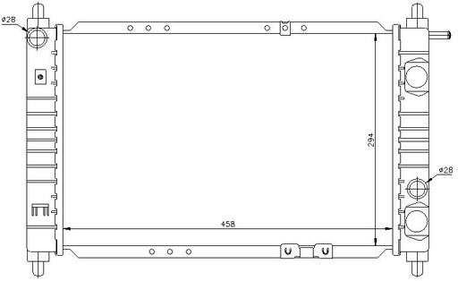 [07915] RAD. DAEWOO MATIZ (98) +/- 0.8
