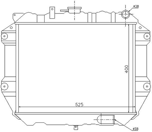 [08011] RAD. DAIHATSU ROCKY (85) +/-2.5D/2.8TD