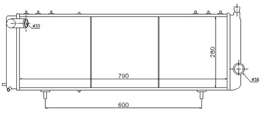 [08041] RAD. JEEP CHEROKEE/GRAND CHEROKEE (95) +/- M/A 2.5TD