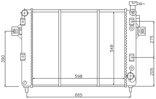 [08046] RAD. JEEP GRAND CHEROKEE (99) +/- M/A 4.7