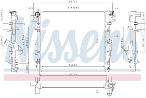 [08063] RAD. JEEP WRANGLER (06) 2,8D / 3,6 / 3,8