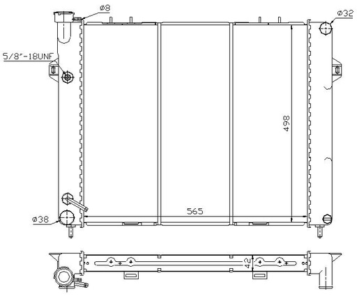 [08065] RAD. JEEP GRAND CHEROKEE (93) +/- M/A 4,0