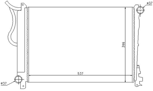 [08106] RAD. CHRYSLER VOYAGER (01) +/-2.5CRDi