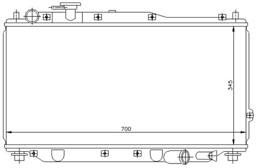 [08302] RAD. KIA SHUMA/SEPHIA/CARENS (98) +/- 1.5/1.6/1.8