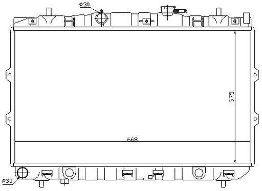 [08304] RAD. KIA CERATO (04) +/- 1.6i 16v / 2.0i 16v