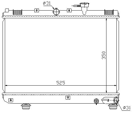 [08305] RAD. KIA RIO (00) +/- 1.3i / 1.5i 16v