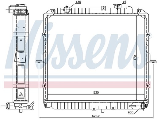 [08306] RAD. KIA SERIE K (01) +/- K2500/K2700