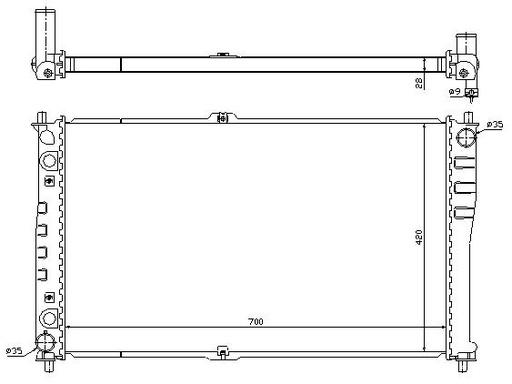[08312] RAD. KIA CARNIVAL (99) +/-2.9CRDi