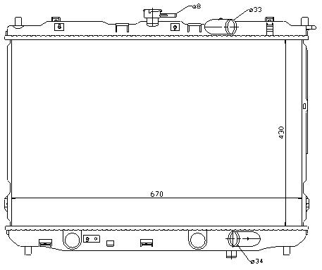 [08316] RAD. KIA CARENS (02) +/-2.0CRDi
