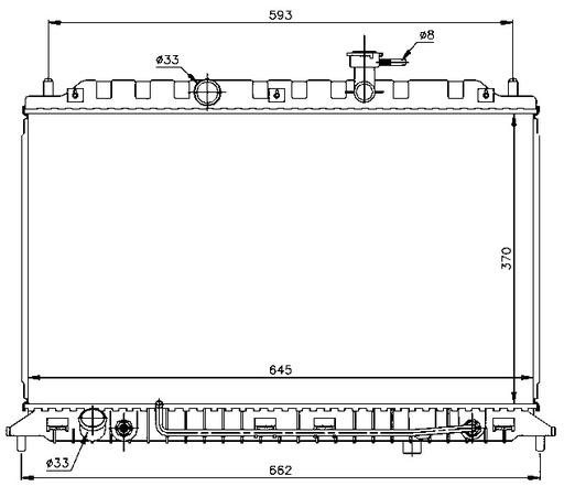 [08317] RAD. KIA RIO (05) +/- M/A 1.4i/1.6