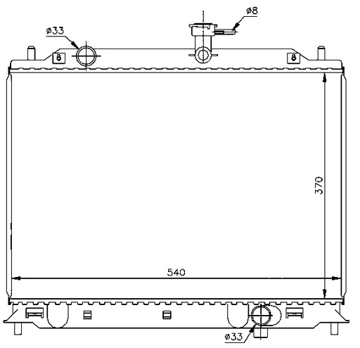 [08318] RAD. KIA RIO (05) +/-1.5CRDi