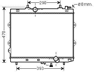 [08319] RAD. KIA CERATO (06) +/-1.6CRDi