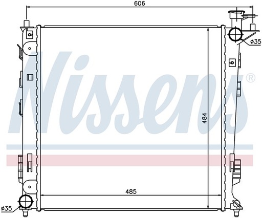 [08321] RAD. KIA SPORTAGE/HYUNDAI iX35 (10) +/- 1.7CRDi/2.0CRDi