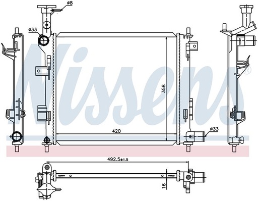 [08326] RAD. KIA PICANTO (11) +/- 1.0 / 1.2