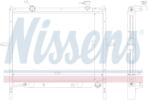 [08335] RAD. KIA SORENTO (03) 2,5D / 