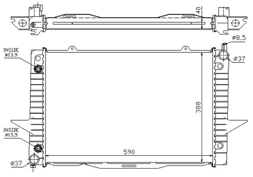 [08508] RAD. VOLVO S70/V70/XC70/C70 (99) +/- M/A 2.0/2.3/2.4/2.5