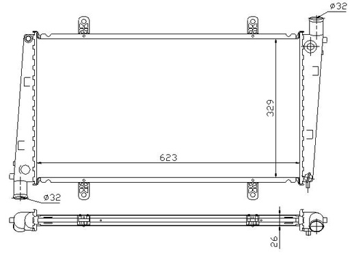 [08509] RAD. VOLVO S40/V40 (95) +/- M/A 1.9T/2.0T