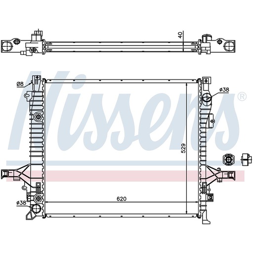 [08514] RAD. VOLVO XC90 (02) 2,5T / 3,2i V6 / D5 / T6 / V8