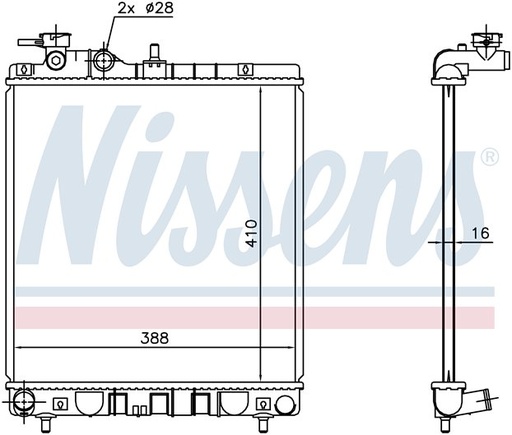 [09005] RAD. HYUNDAI ATOS (05) +/- 1.1i 12v