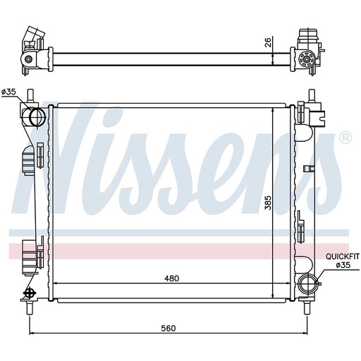 [09019] RAD. HYUNDAI ACCENT (11) 1,4CRDi / 1,6CRDI